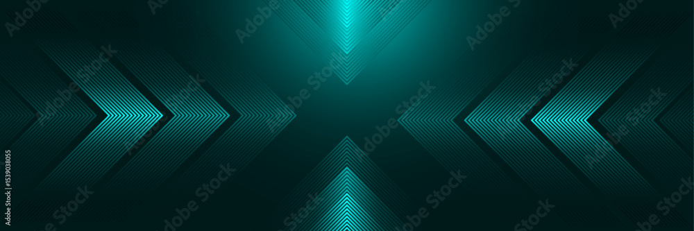 Poster arrow shape gradient directional line with lighting effect-abstract modern elegant background templa