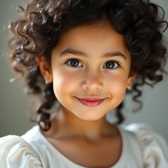 Fototapeta premium portrait of a beautiful little girl.