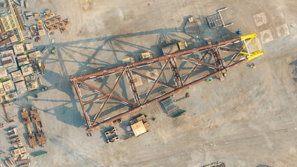 construction site oil rig building