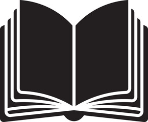 Open book icon isolated on transparent background