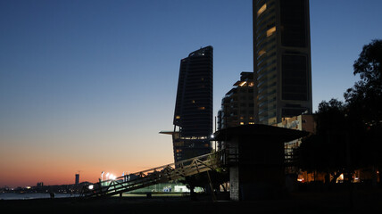 Obraz premium The city of Limassol by night