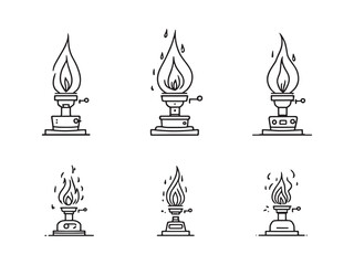 Lab Equipment Bunsen Burner Art