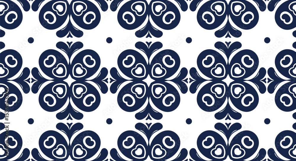 Aufkleber seamless floral pattern vector design for textile wallpaper background and surface design with flowe