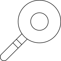 Magnifier single icon vector illustration