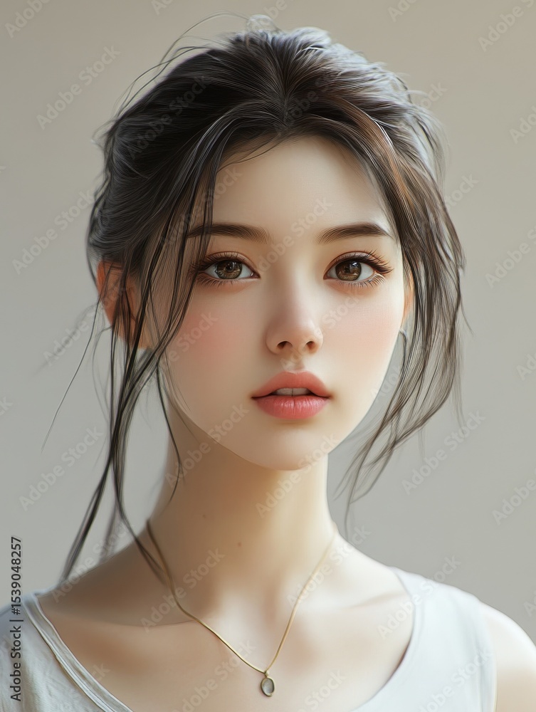Poster ã«ãã§ã§ã¹ãã¼ããã©ã³ãæä½ãã¦ããè¥ãå¥³æ§