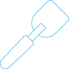 Spatula single icon vector illustration