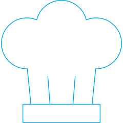 Chef hat single icon vector illustration