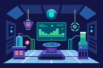 Obraz premium vector illustration of a modern computer