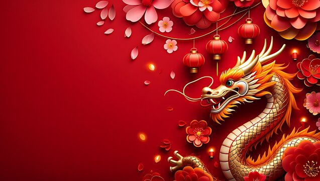 Celebrate the Year of the Dragon Red Envelopes, Lanterns, and Floral Delights