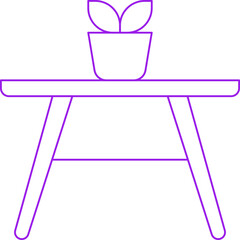 Table pot single icon vector illustration
