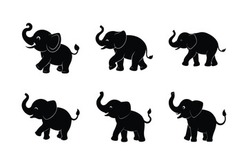 Elephant silhouette design bundle