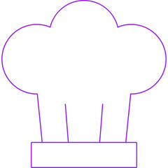 Chef hat single icon vector illustration
