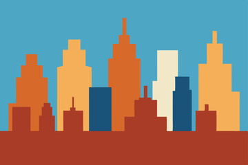 Fototapeta premium new york city skyline silhouette