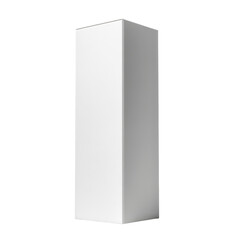 Naklejka premium Blank White Tall Cardboard Box PNG Transparent