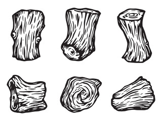 Simple Driftwood Sketch Collection