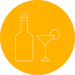 Bottle single icon vector illustration