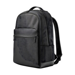 Fototapeta premium Black backpack isolated on Transparent background