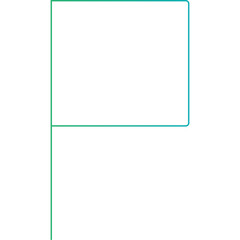 Flag single icon vector illustration