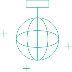 Disco single icon vector illustration