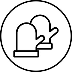 Gloves single icon vector illustration