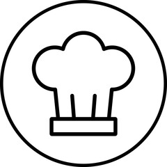 Chef hat single icon vector illustration