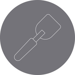 Spatula single icon vector illustration