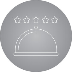 Dish single icon vector illustration