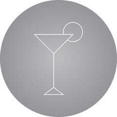 Cocktail single icon vector illustration