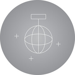 Disco single icon vector illustration