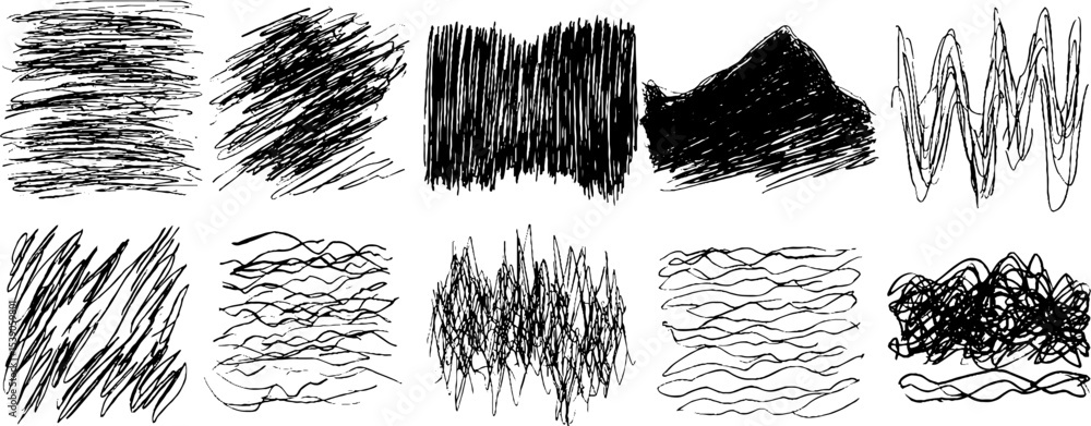 Poster abstract collection of twelve noise-based sketch backgrounds for modern design