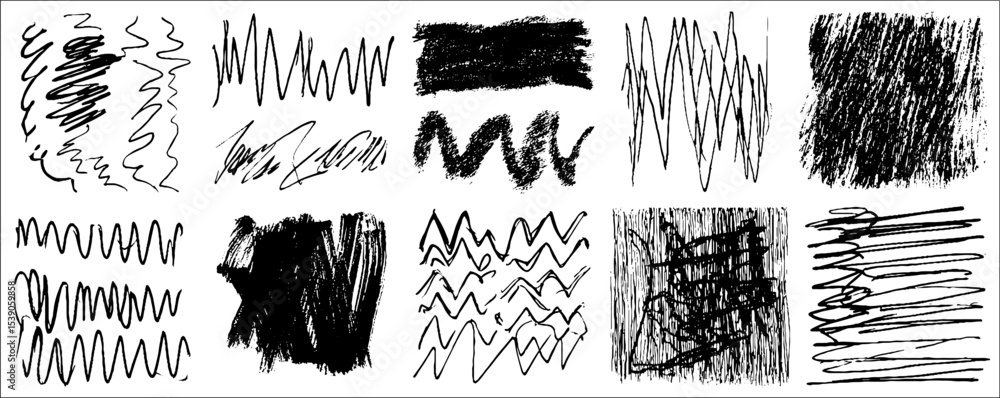 Poster abstract sketch background collection with twelve unique noise-based designs