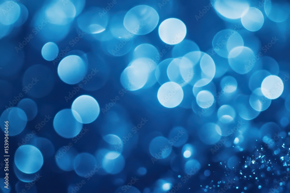 Aufkleber vibrant blue spark lights create an enchanting bokeh effect in a closeup view, square closeup of vib