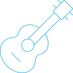Guitar single icon vector illustration