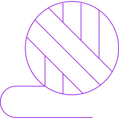 Thread single icon vector illustration