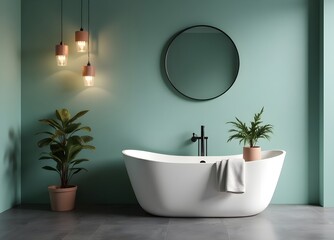 Minimalist Bathroom Interior with Clean Lines