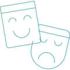 Mask single icon vector illustration