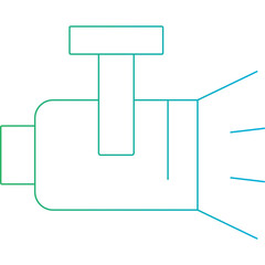 Spotllight single icon vector illustration