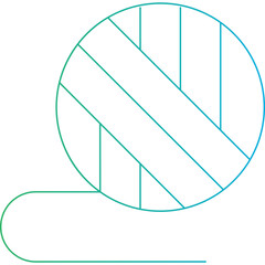 Thread single icon vector illustration