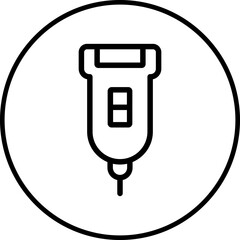 Trimmer single icon vector illustration