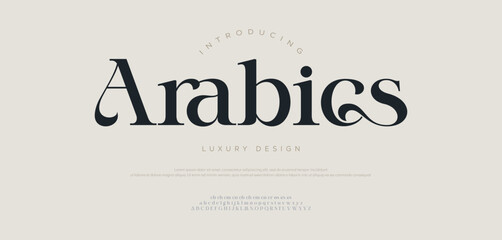 Elegant luxury display font vector for logo, headline, poster. Elegant wedding typography classic serif font decorative vintage retro. Creative vector illustration