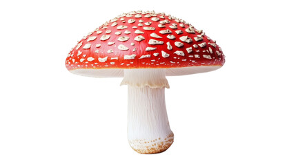 Wild mushroom isolated on transparent background 