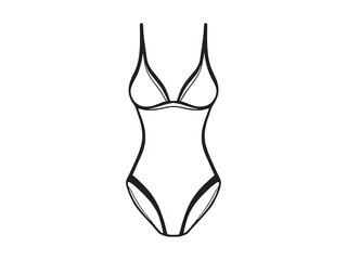 Off shoulder dress line art illustration