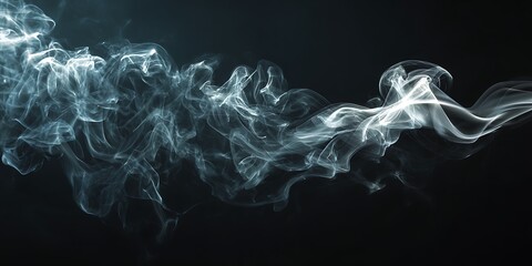 Fototapeta premium Stunning Abstract Smoke Effect: Blue and White Vapor Background
