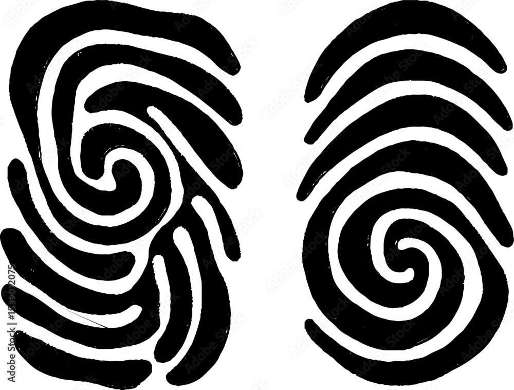 Poster abstract spiral and alabastron design featuring unique patterns