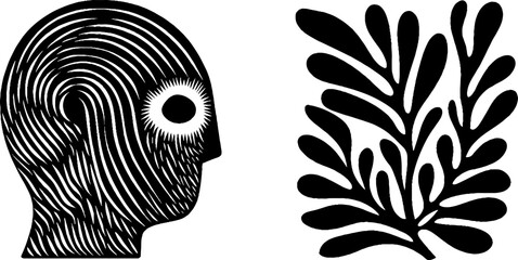 Athena helm and owl silhouette with olive branch design for art and mythology inspiration