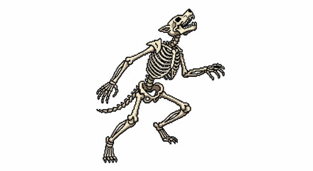 skeleton of a werewolf skeleton