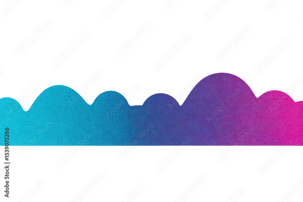 Poster vibrant gradient wave design transitions smoothly from blue to pink, creating dynamic and modern abs