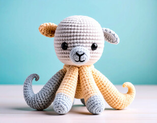 miniature crochet companions; soft-stuffed amigurumi animals with delicate stitches