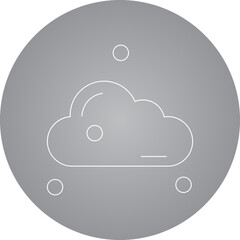 Cloud single icon vector illustration