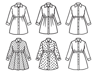 Scissors icon collection in line style